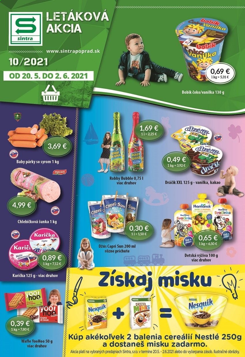 Leták Sintra - 20.5.2021 - 2.6.2021. Strana 1