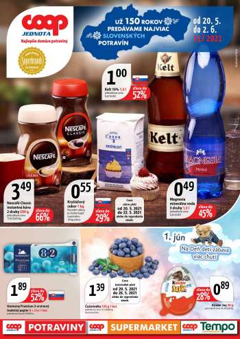 Leták COOP Jednota - 20.5.2021 - 2.6.2021.