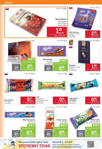 thumbnail - Milka Tender mliečny, orieškový bal.: 21× 37 g, cena za 37 g