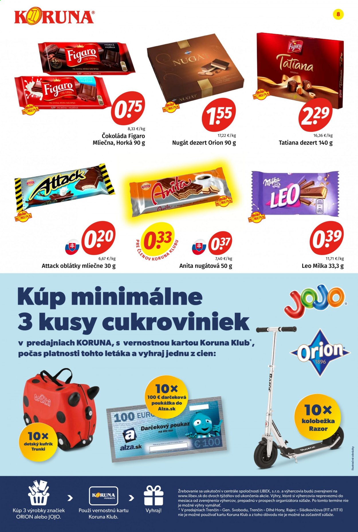 Leták Potraviny KORUNA - 21.5.2021 - 2.6.2021. Strana 8