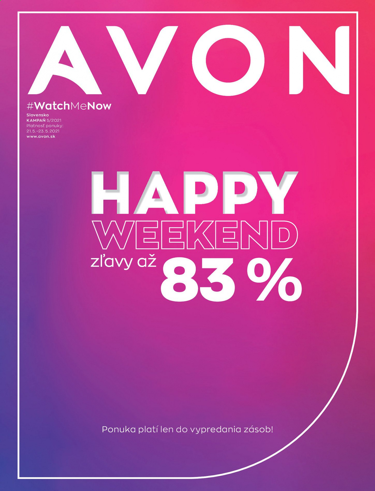 Leták Avon - 21.5.2021 - 23.5.2021. Strana 1