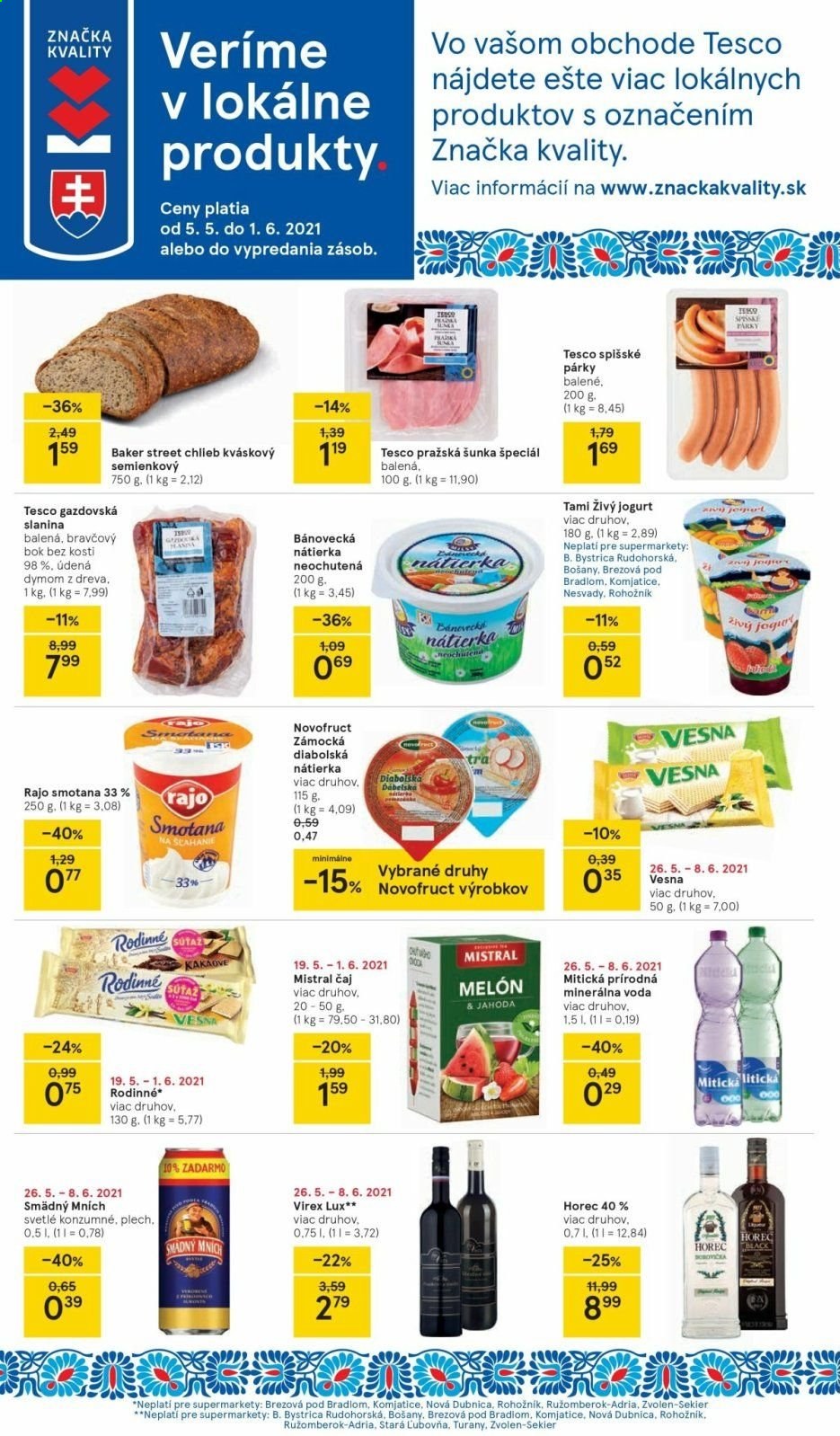 Leták TESCO supermarket - 26.5.2021 - 1.6.2021. Strana 2