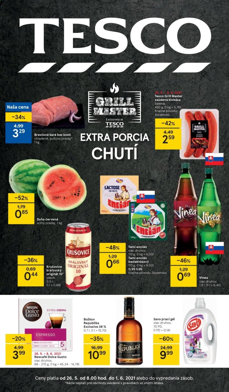 Leták TESCO - 26.5.2021 - 1.6.2021. Strana 1