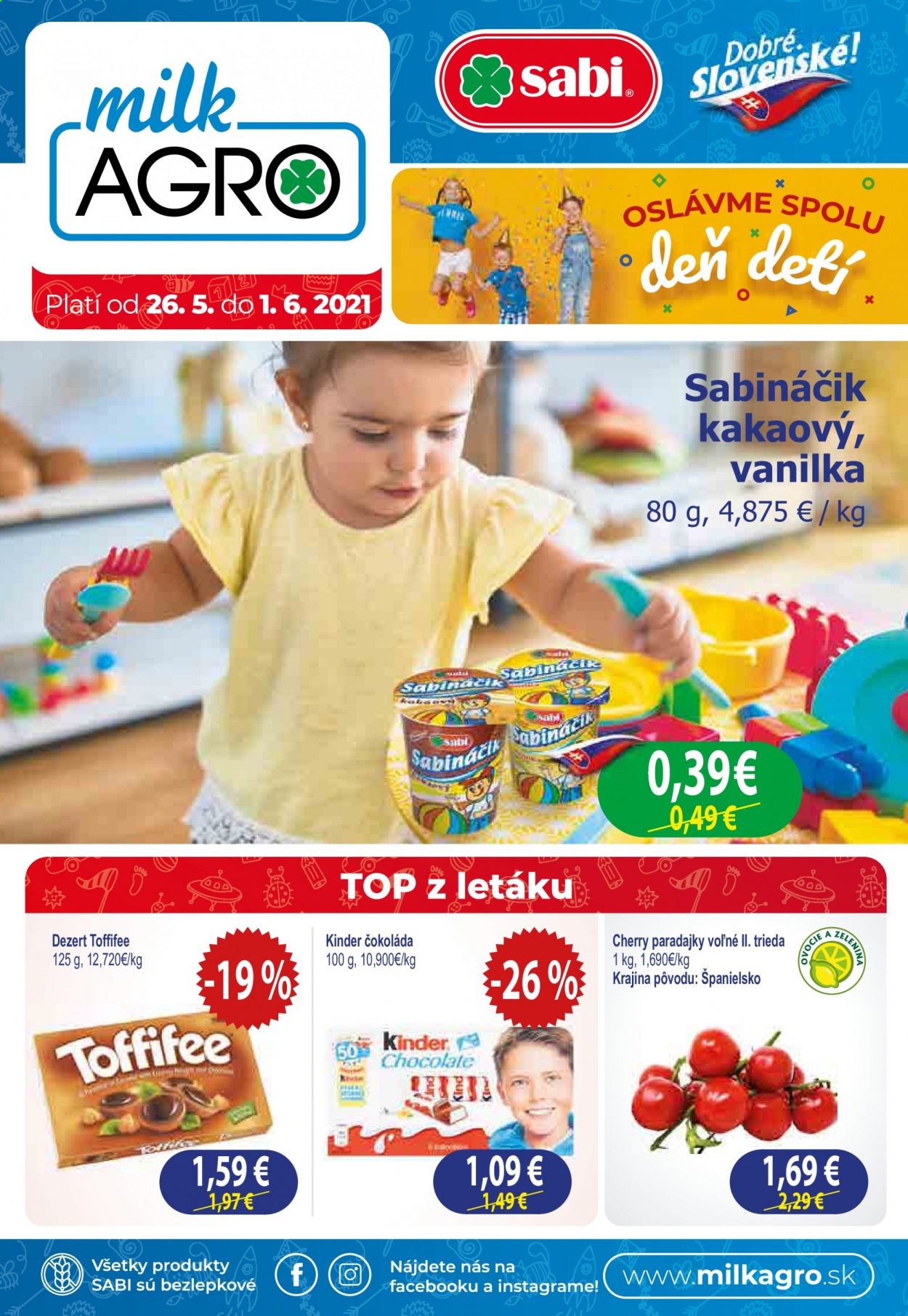 Leták Milk AGRO - 26.5.2021 - 1.6.2021. Strana 1