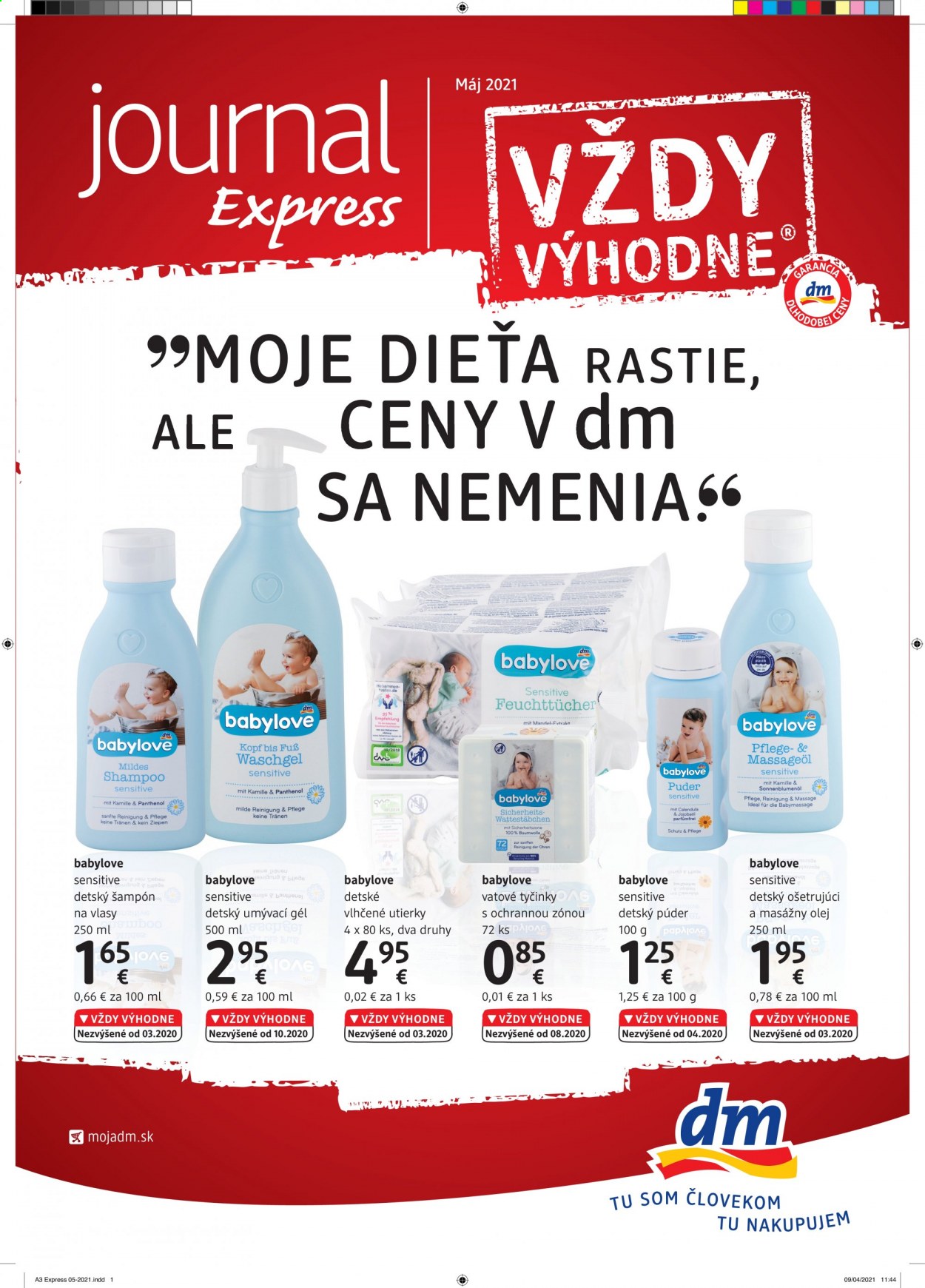 Leták dm drogerie - 1.5.2021 - 31.5.2021. Strana 1