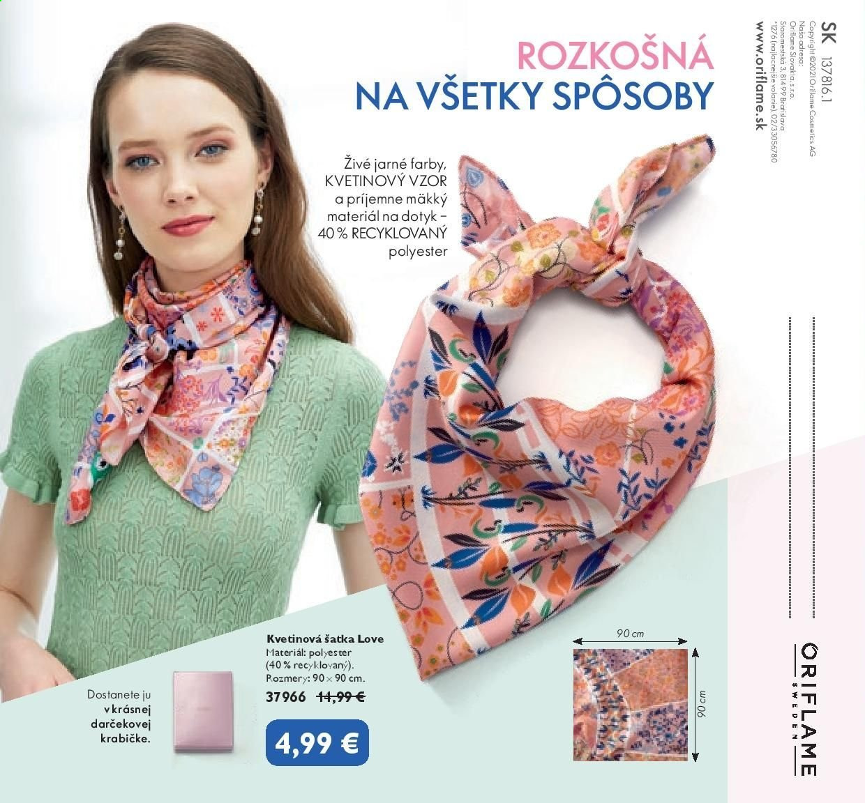 Leták Oriflame - 25.5.2021 - 14.6.2021. Strana 16