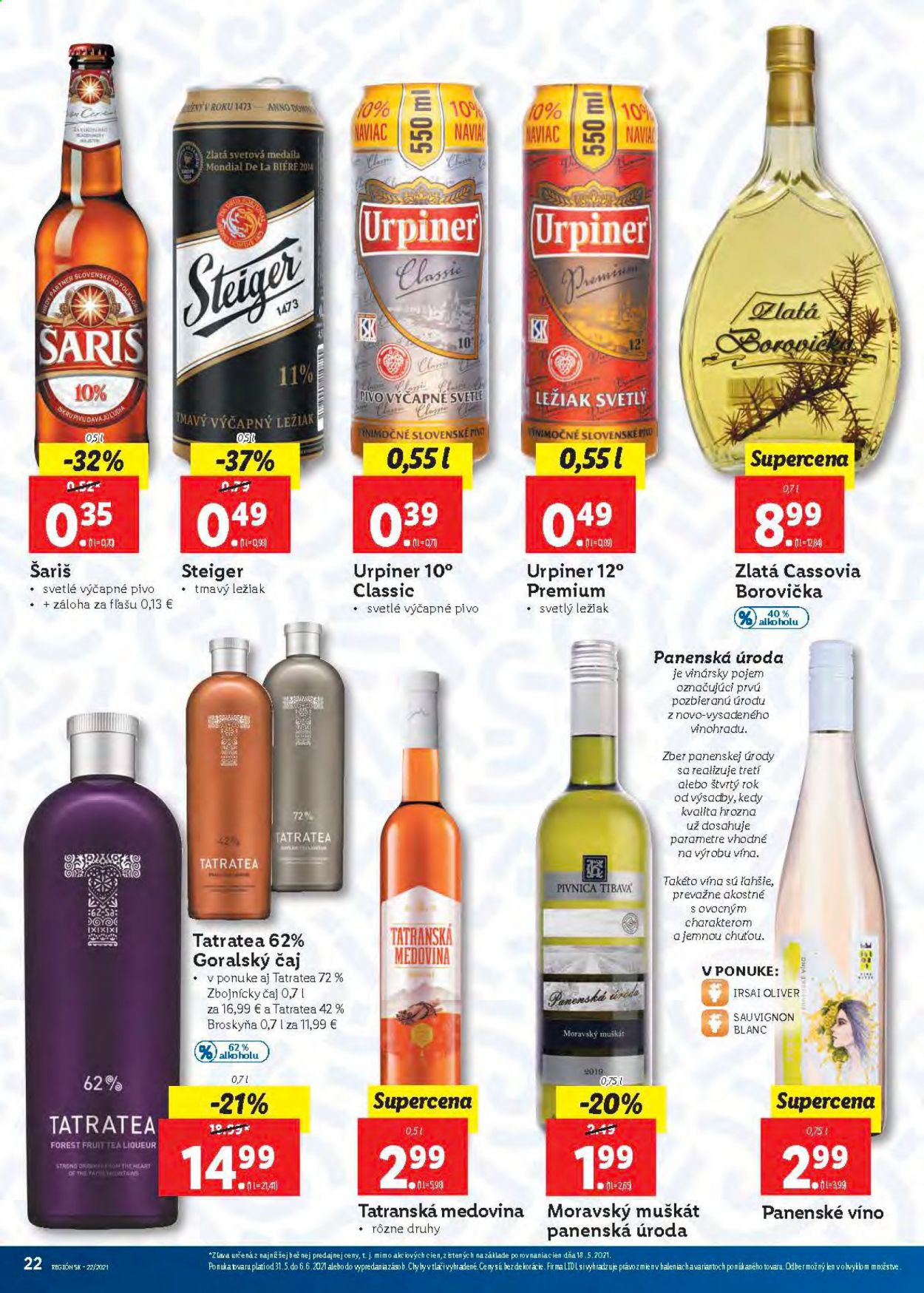 Leták Lidl - 31.5.2021 - 6.6.2021. Strana 22