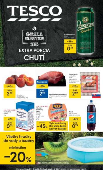 Leták TESCO - 2.6.2021 - 8.6.2021.