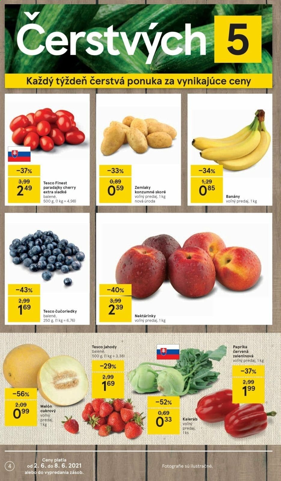 Leták TESCO - 2.6.2021 - 8.6.2021. Strana 4