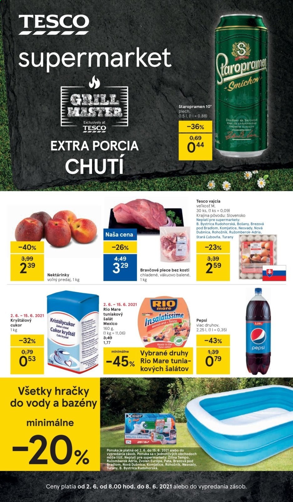Leták TESCO supermarket - 2.6.2021 - 8.6.2021. Strana 1