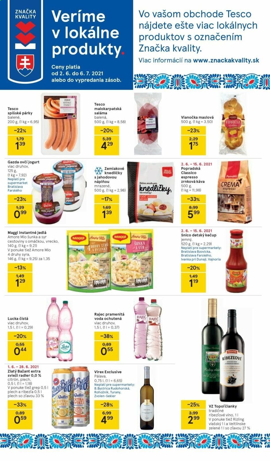 Leták TESCO supermarket - 2.6.2021 - 8.6.2021. Strana 2