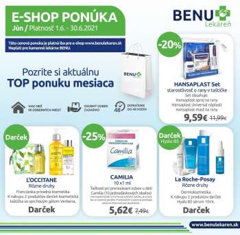 Leták BENU Lekáreň - 1.6.2021 - 30.6.2021.