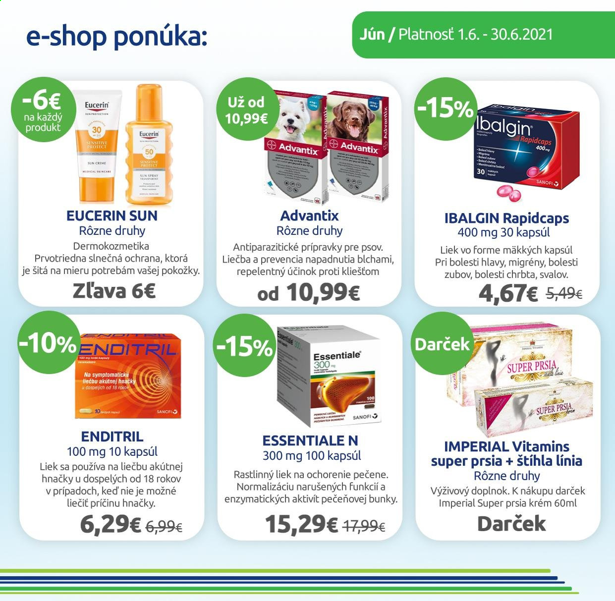 Leták BENU Lekáreň - 1.6.2021 - 30.6.2021. Strana 2
