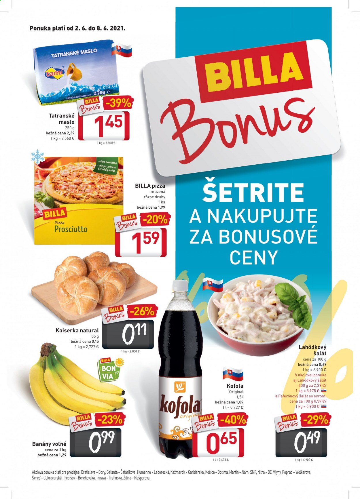 Leták Billa - 2.6.2021 - 8.6.2021. Strana 1
