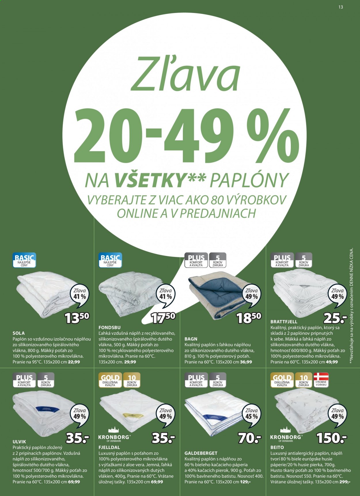 Leták JYSK - 3.6.2021 - 16.6.2021. Strana 13