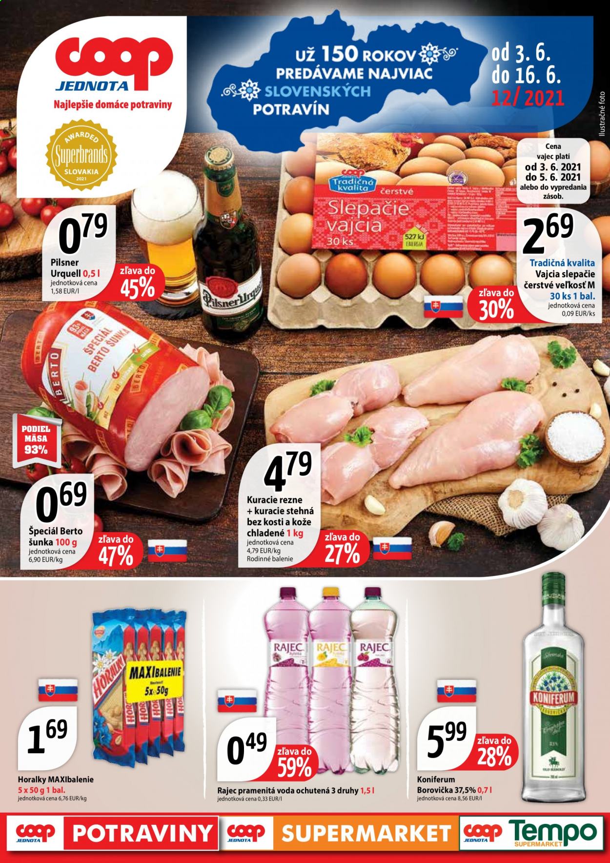 Leták COOP Jednota - 3.6.2021 - 16.6.2021. Strana 1