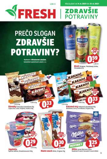 Leták FRESH - 4.6.2021 - 21.6.2021.