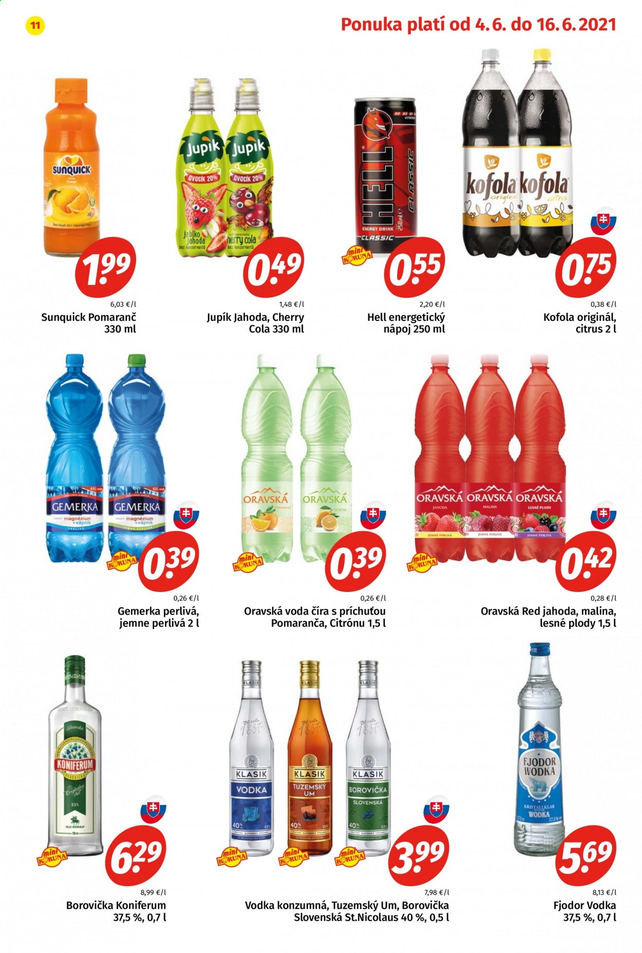 Leták Potraviny KORUNA - 4.6.2021 - 16.6.2021. Strana 11