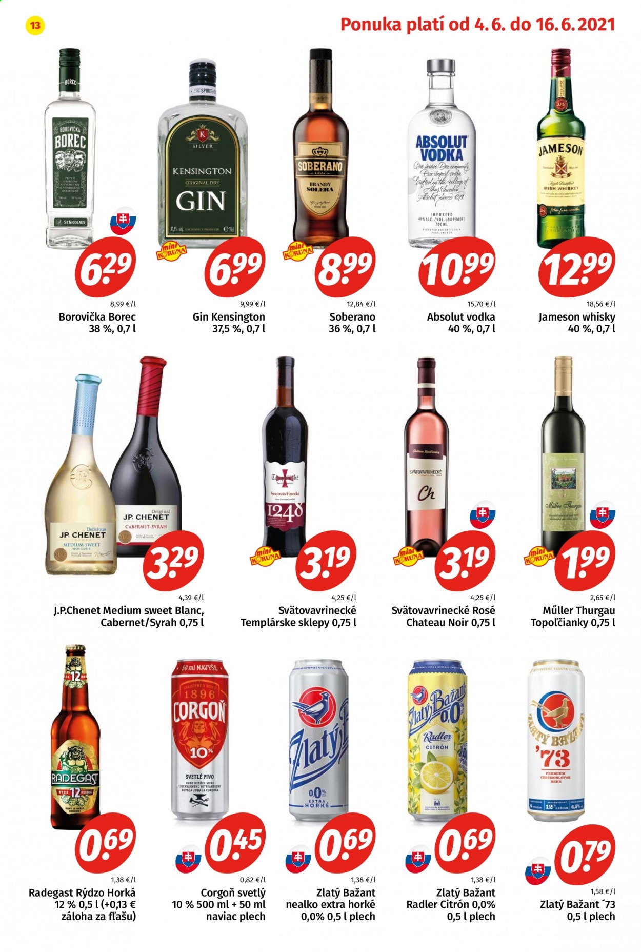 Leták Potraviny KORUNA - 4.6.2021 - 16.6.2021. Strana 13