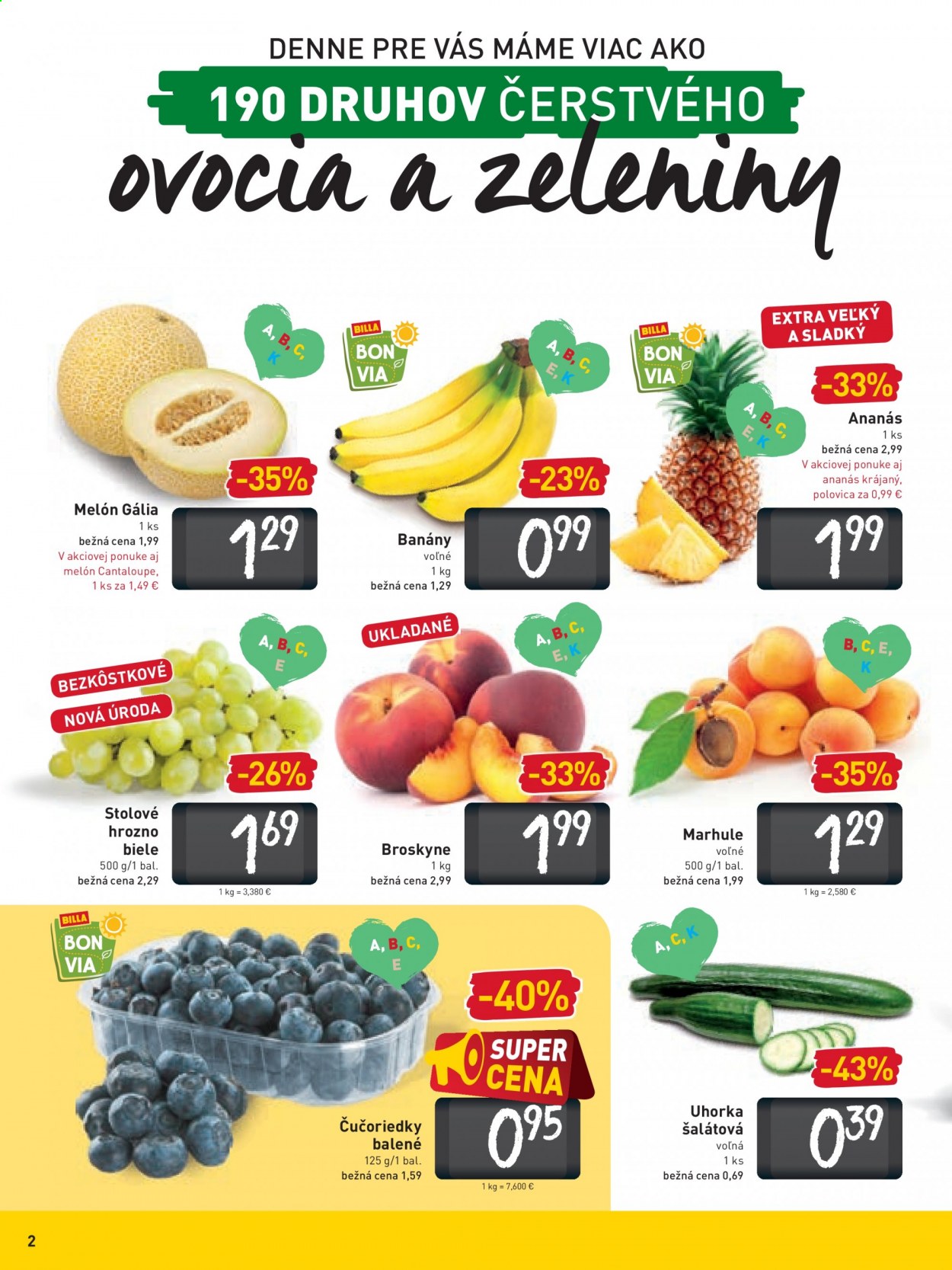 Leták Billa - 9.6.2021 - 15.6.2021. Strana 2