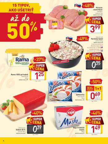thumbnail - Eidam 30 % bežná cena 0,65 cena za 100 g