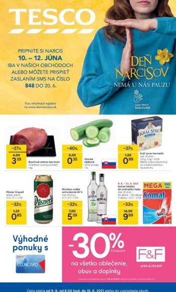 Leták TESCO - 9.6.2021 - 15.6.2021.