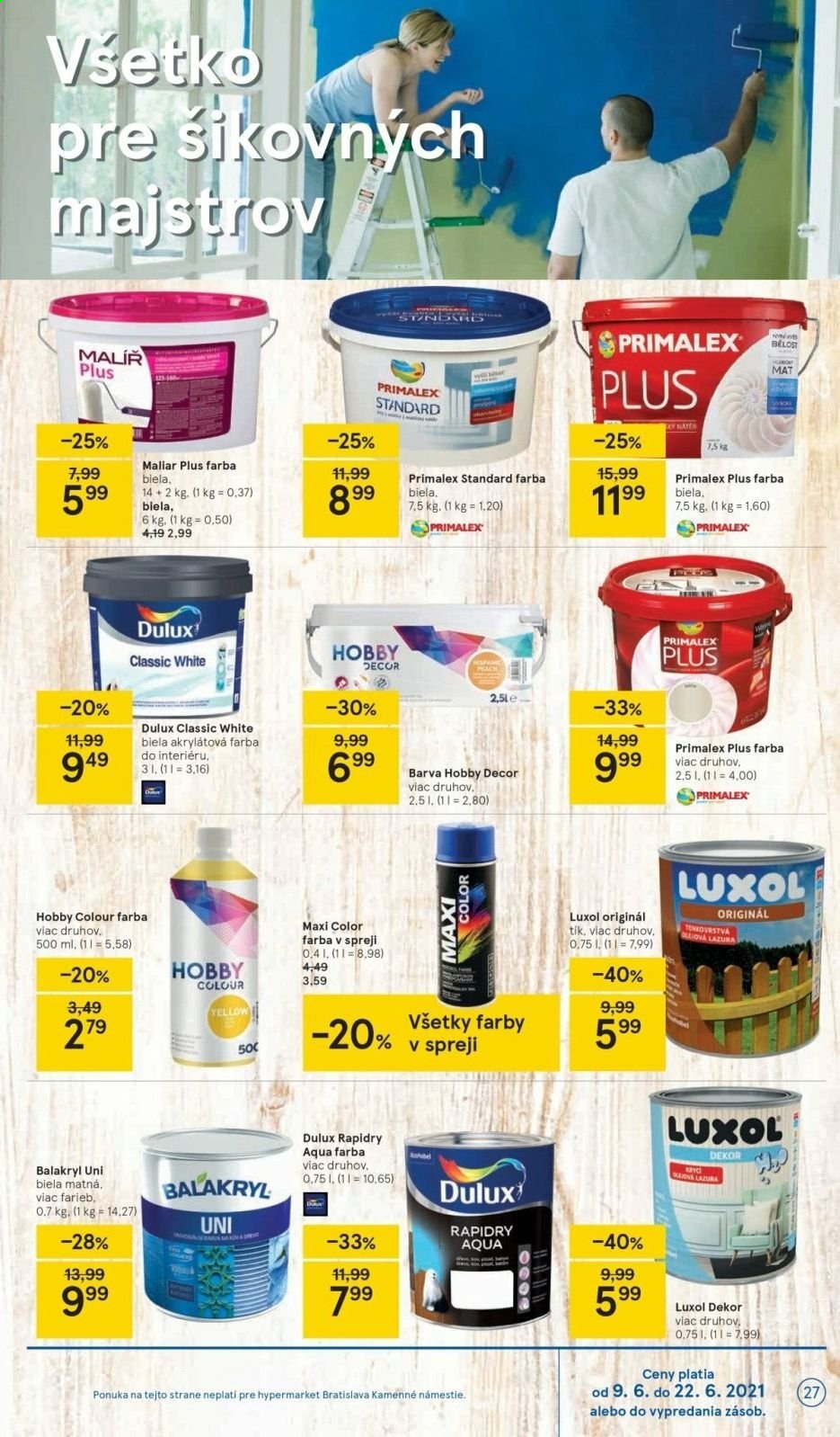 Leták TESCO - 9.6.2021 - 15.6.2021. Strana 27