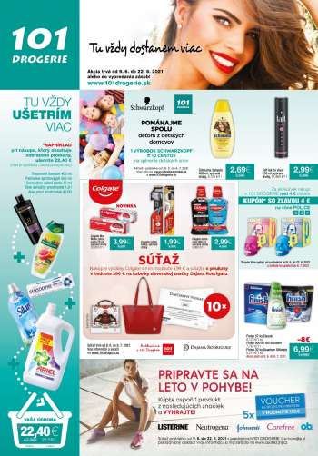 Leták 101 Drogerie - 9.6.2021 - 22.6.2021.