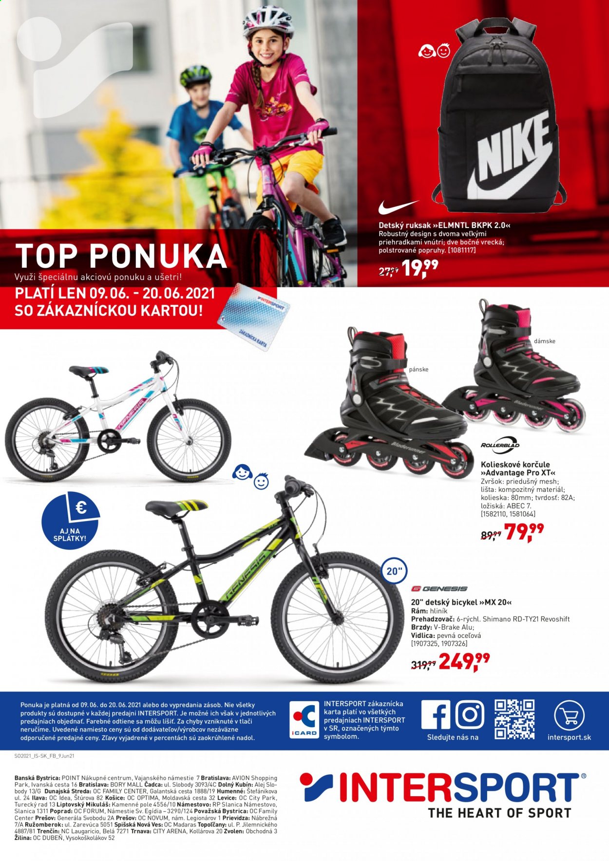 Leták Intersport - 9.6.2021 - 20.6.2021. Strana 8