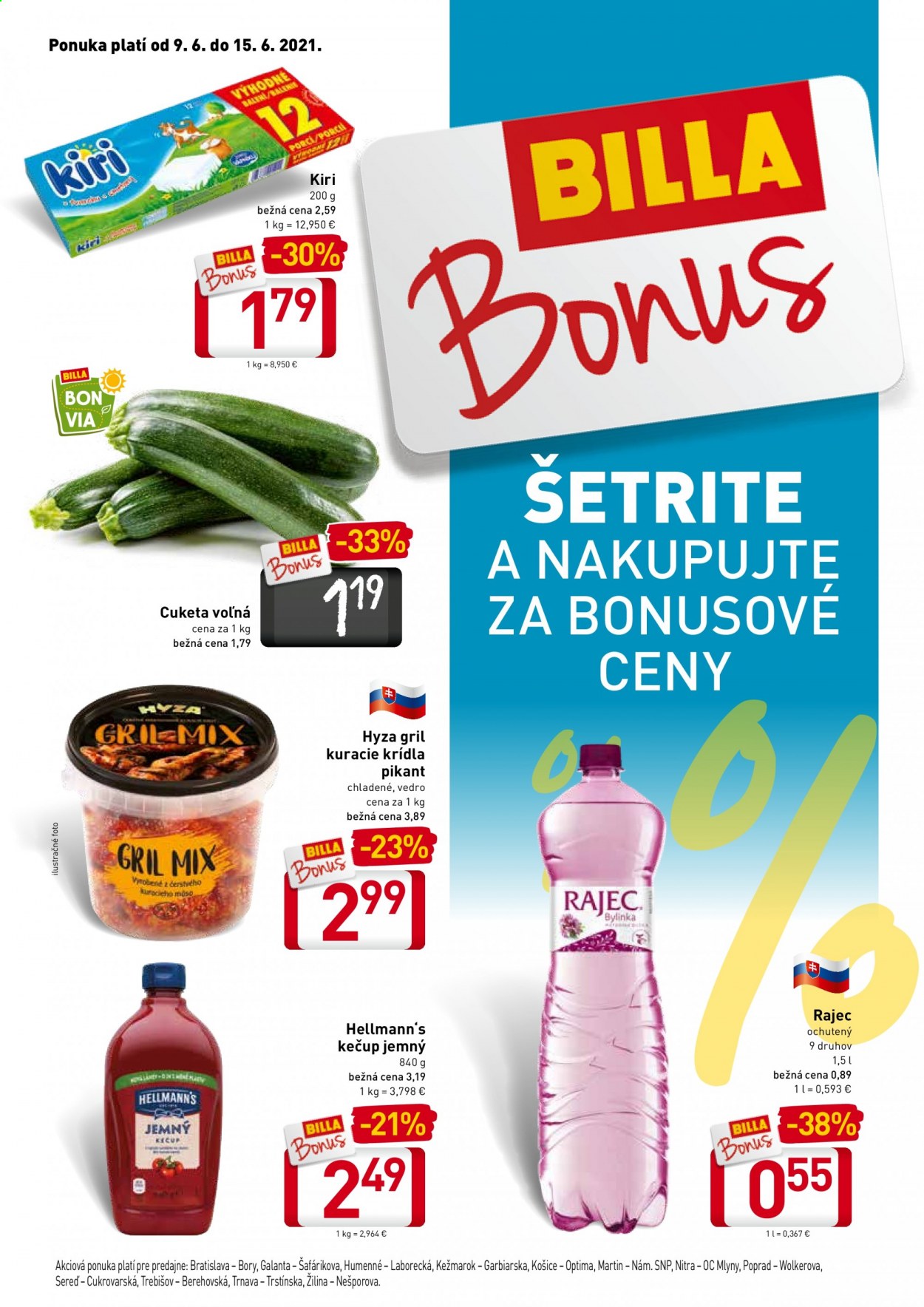 Leták Billa - 9.6.2021 - 15.6.2021. Strana 1
