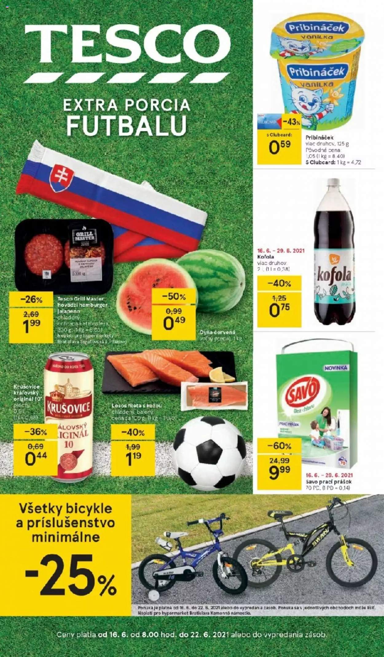 Leták TESCO - 16.6.2021 - 22.6.2021. Strana 1
