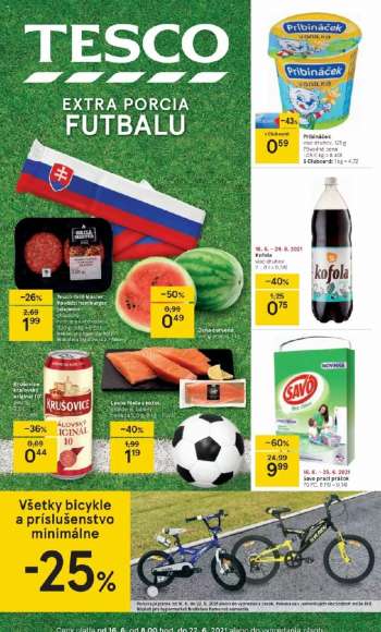 Leták TESCO - 16.6.2021 - 22.6.2021.