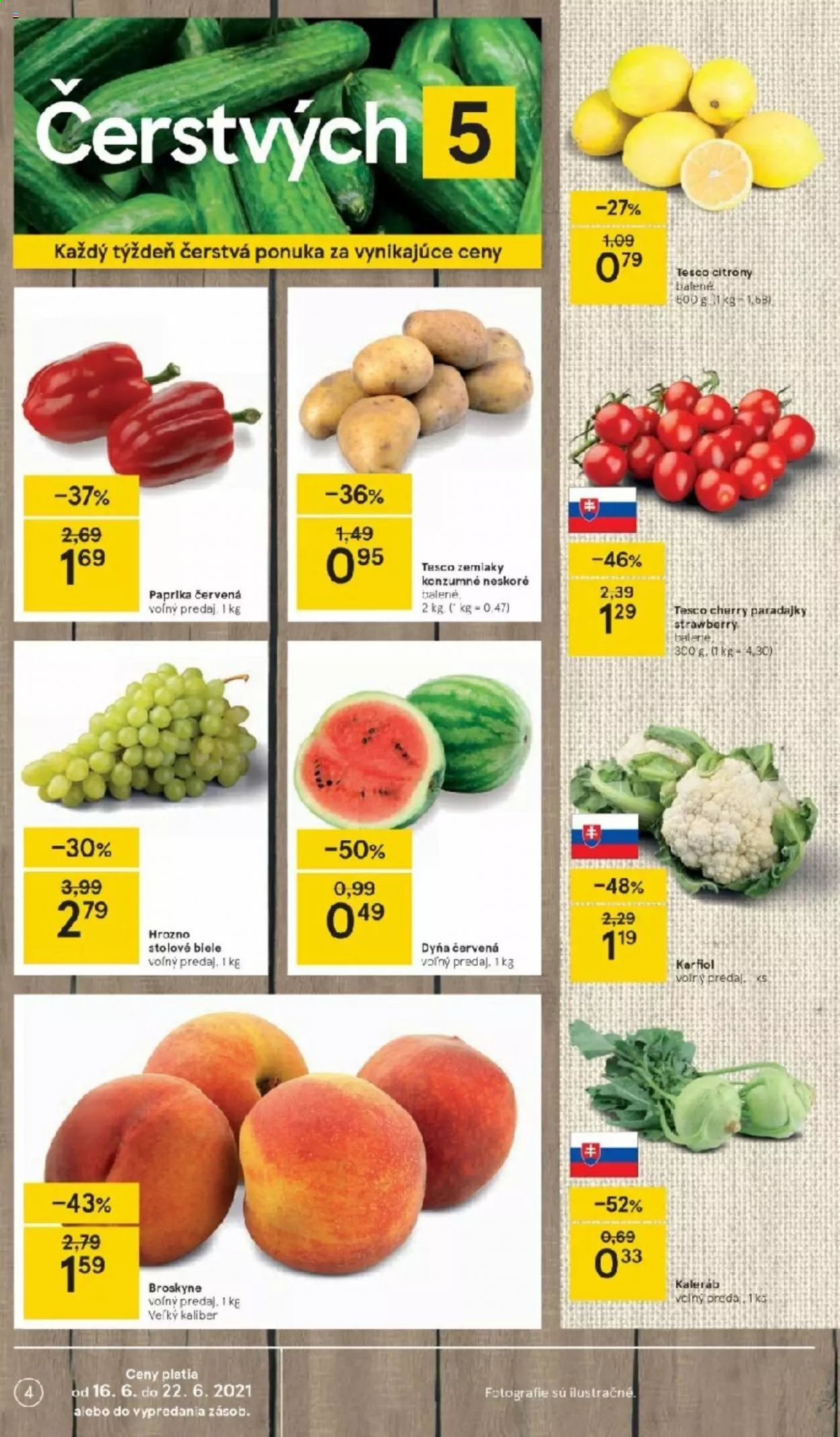 Leták TESCO - 16.6.2021 - 22.6.2021. Strana 4