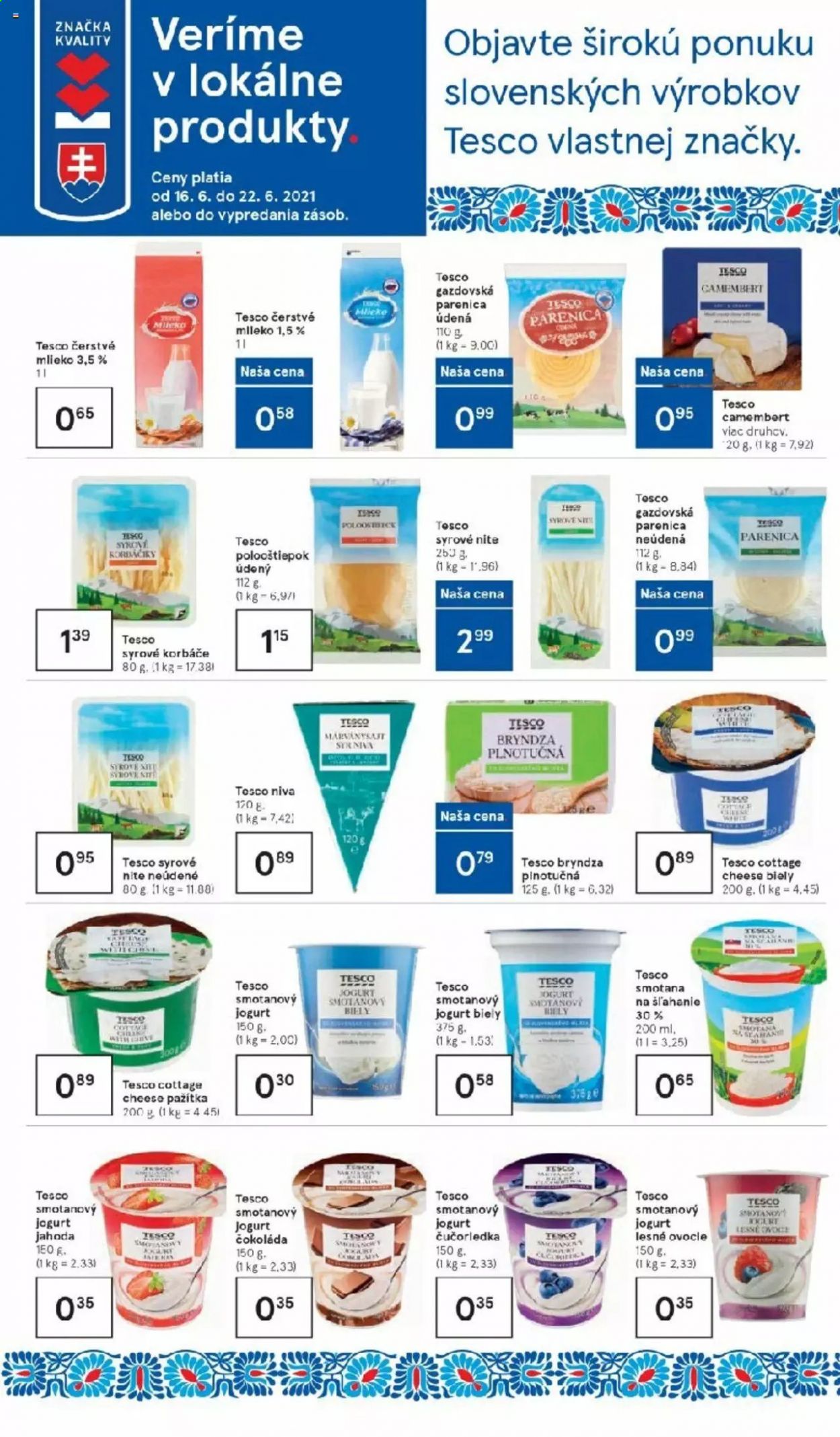 Leták TESCO supermarket - 16.6.2021 - 22.6.2021. Strana 3