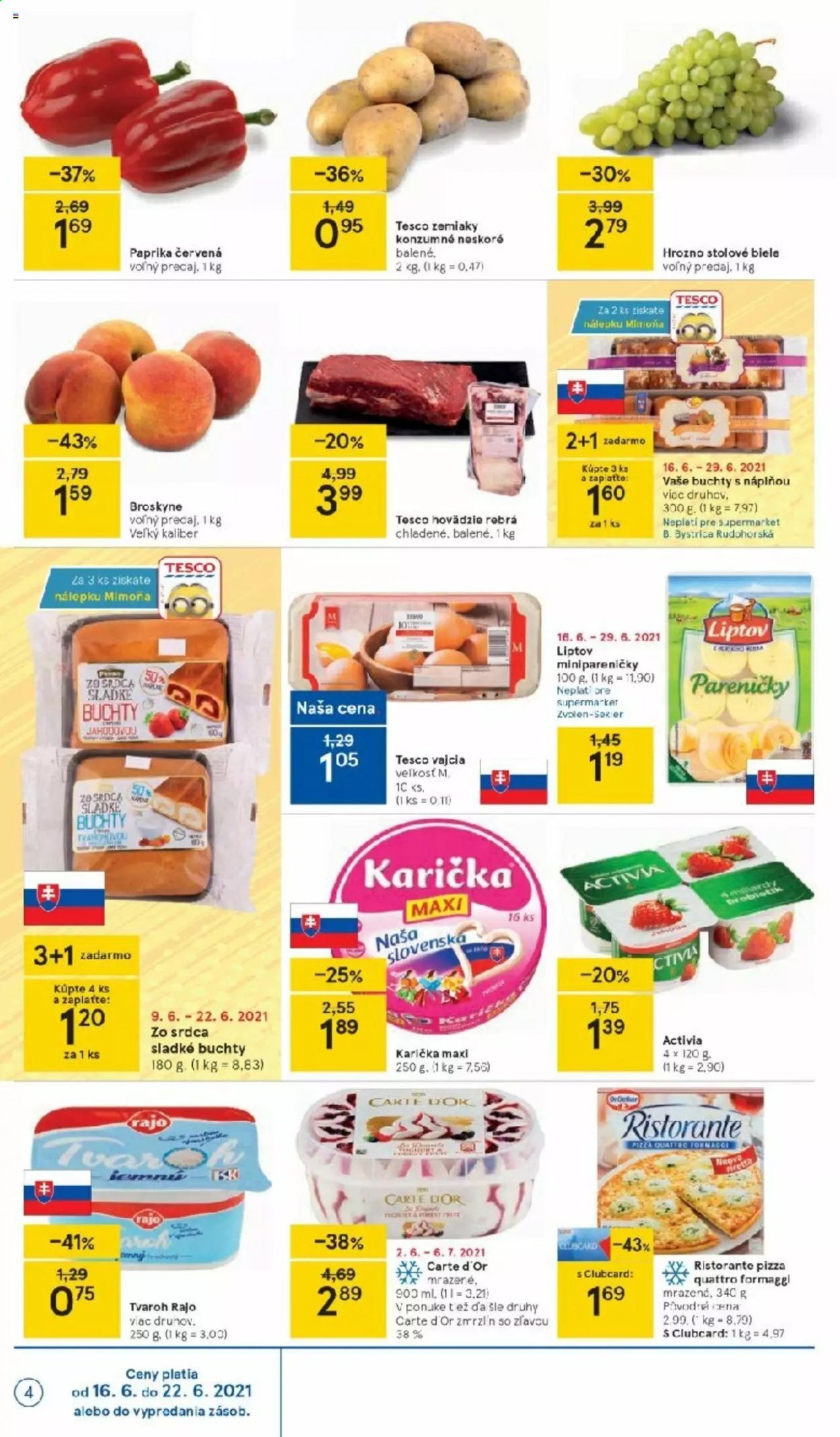 Leták TESCO supermarket - 16.6.2021 - 22.6.2021. Strana 4
