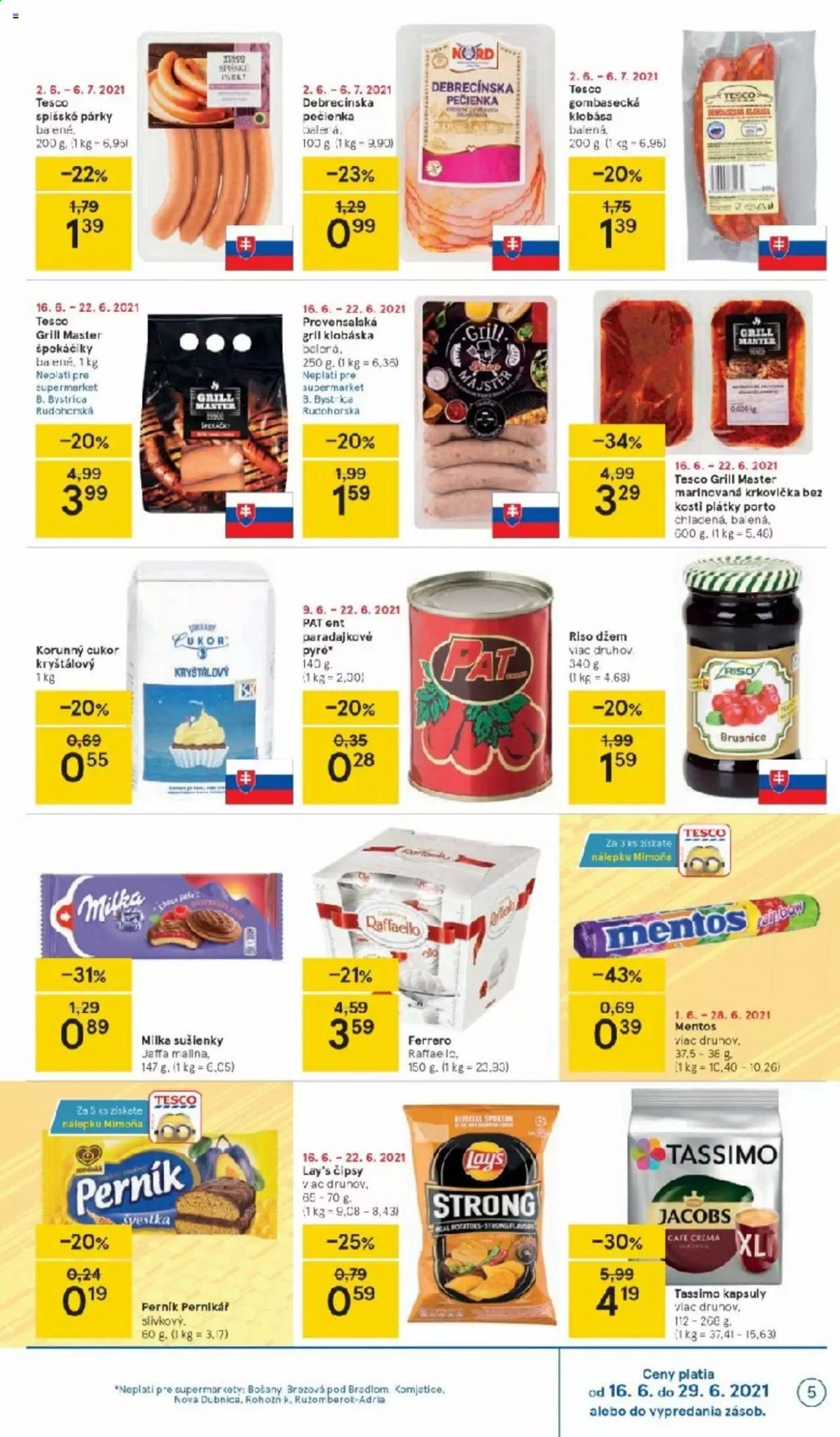 Leták TESCO supermarket - 16.6.2021 - 22.6.2021. Strana 5