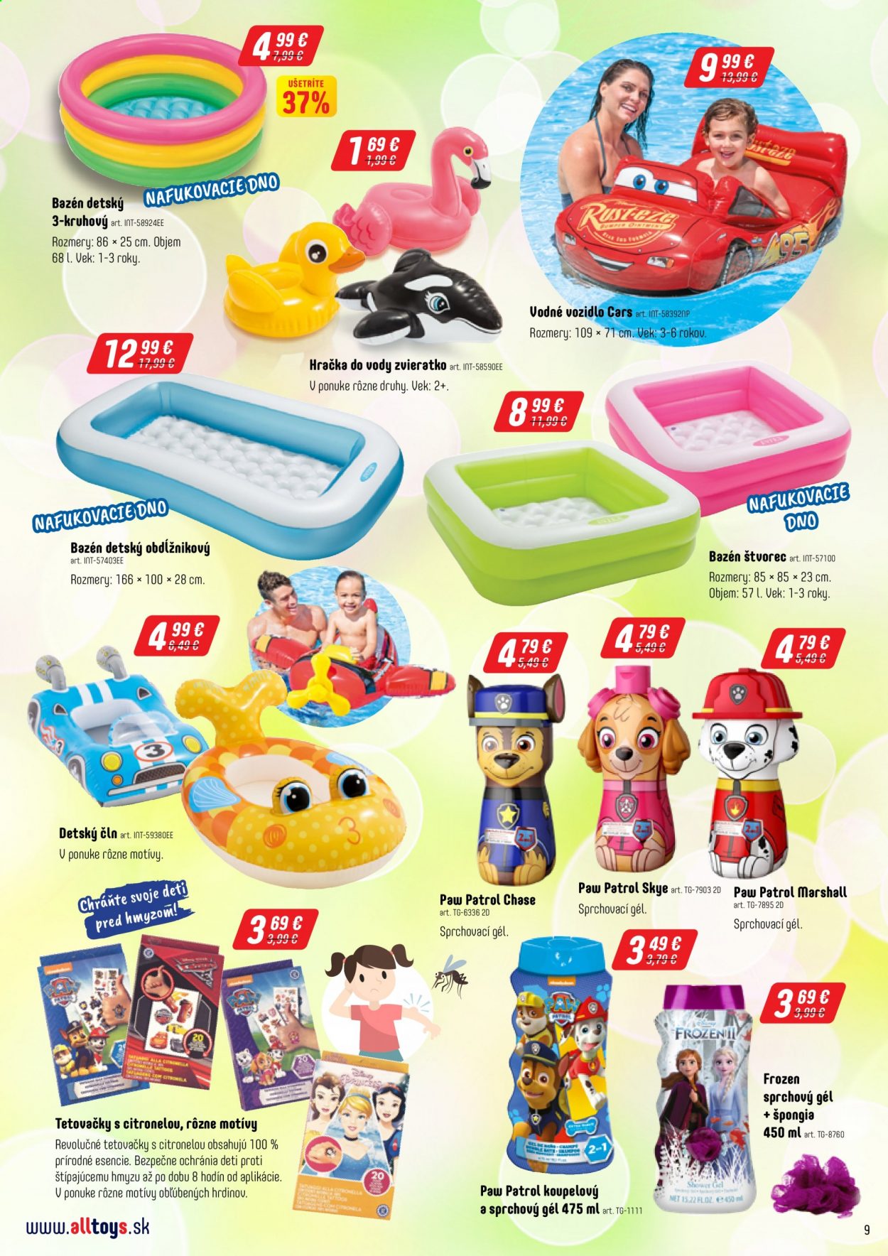 Leták Alltoys. Strana 9