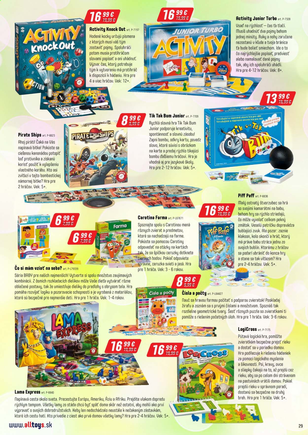 Leták Alltoys. Strana 29