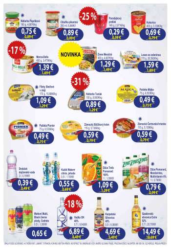 thumbnail - Džús Pomaranč, Mandarínkový džús, Multivitamínový džus 6% 1 l, 0,790€/l