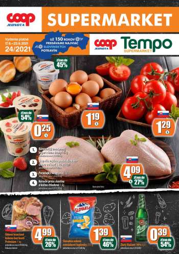 Leták COOP Jednota - 17.6.2021 - 23.6.2021.