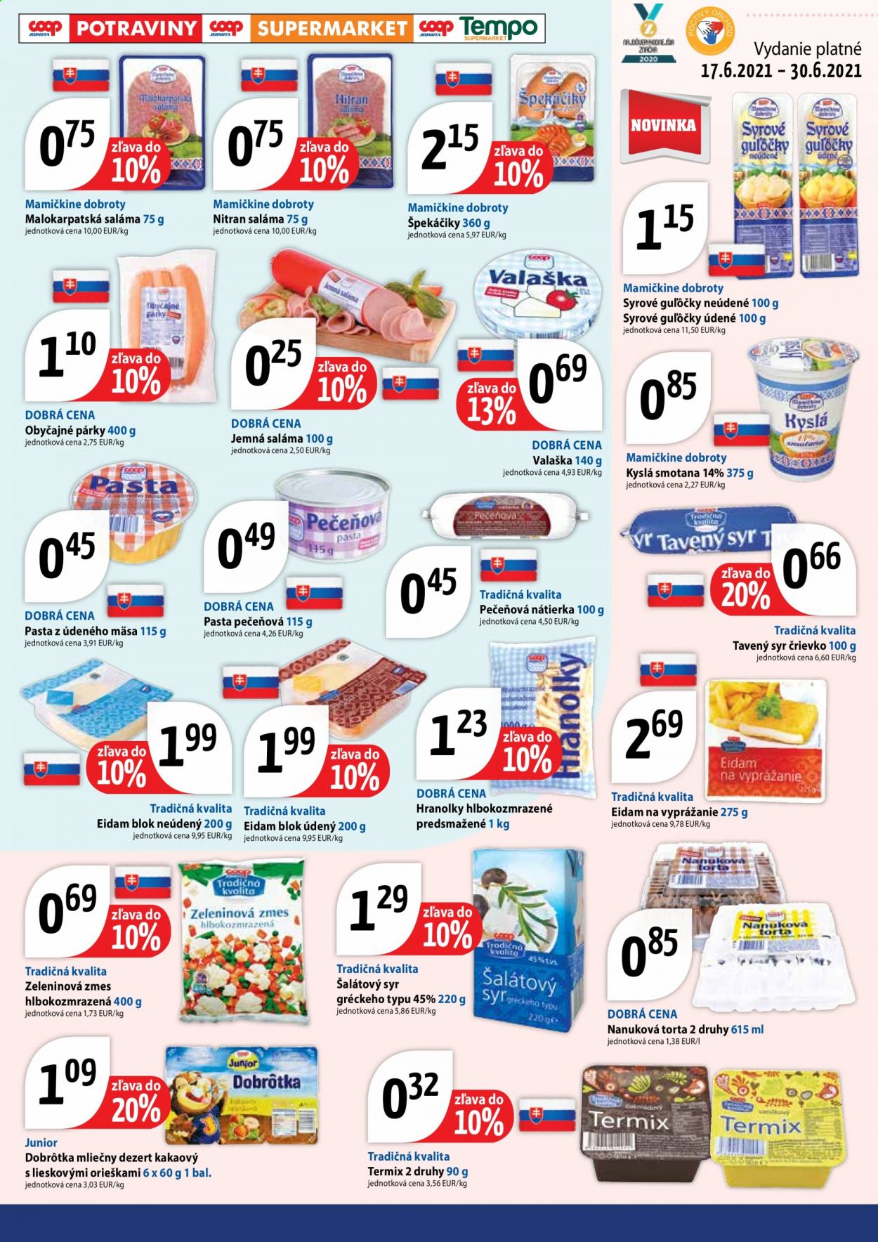 Leták COOP Jednota - 17.6.2021 - 30.6.2021. Strana 9