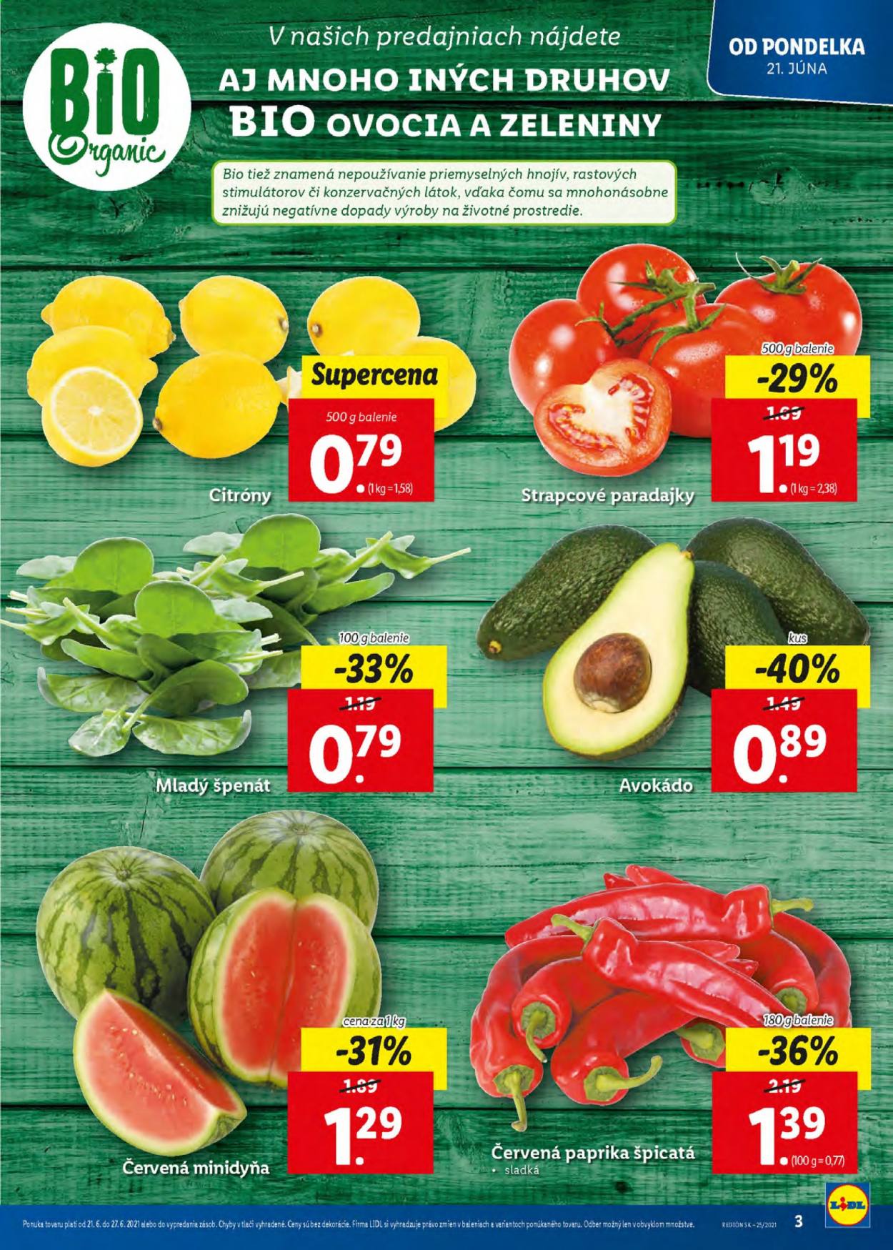 Leták Lidl - 21.6.2021 - 27.6.2021. Strana 3