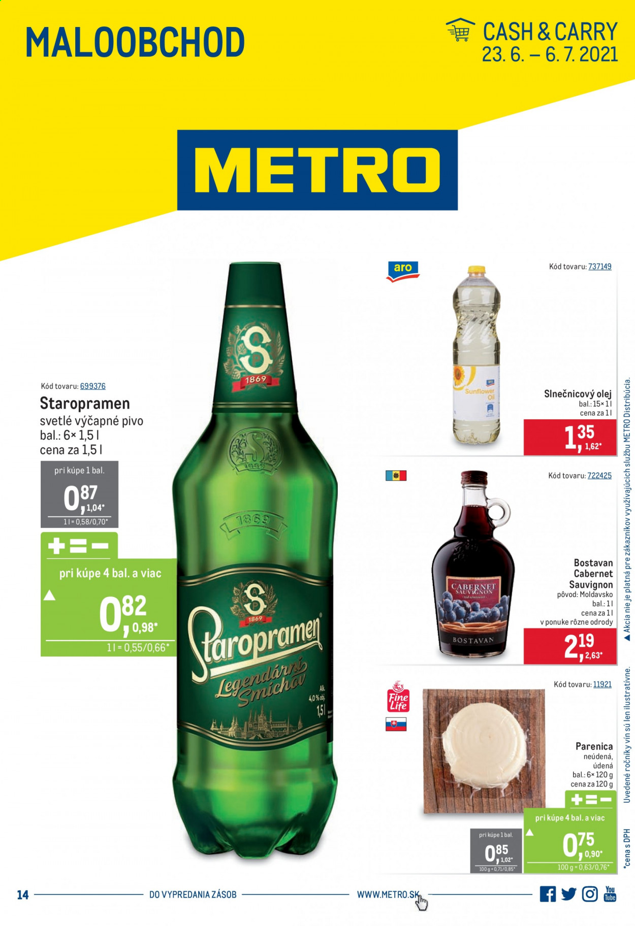 Leták Metro - 23.6.2021 - 6.7.2021. Strana 1