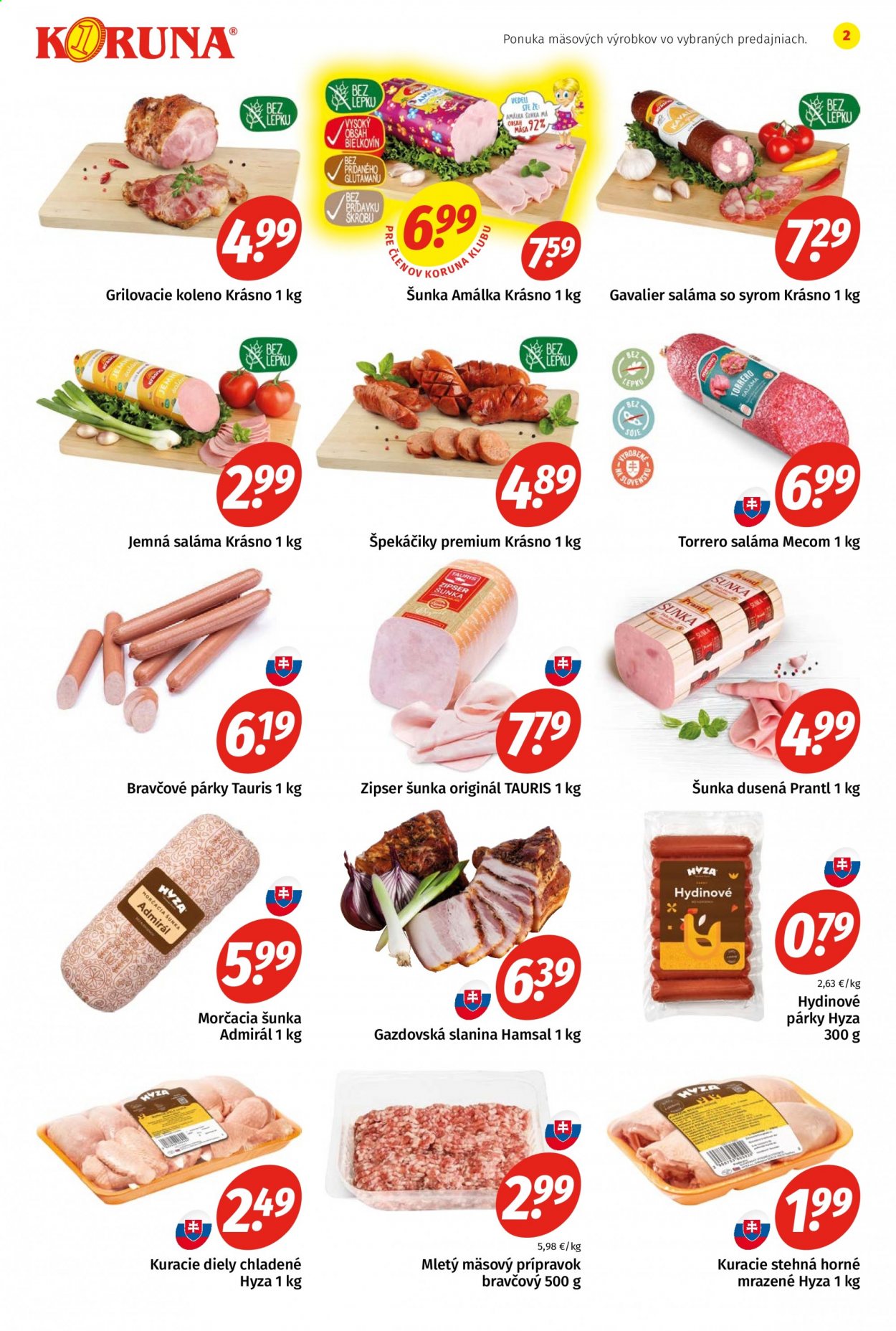 Leták Potraviny KORUNA - 18.6.2021 - 7.7.2021. Strana 2