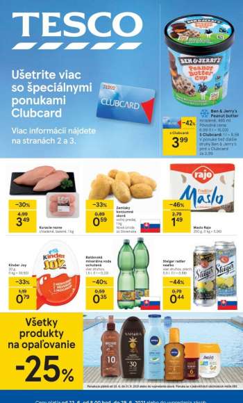 Leták TESCO - 23.6.2021 - 29.6.2021.