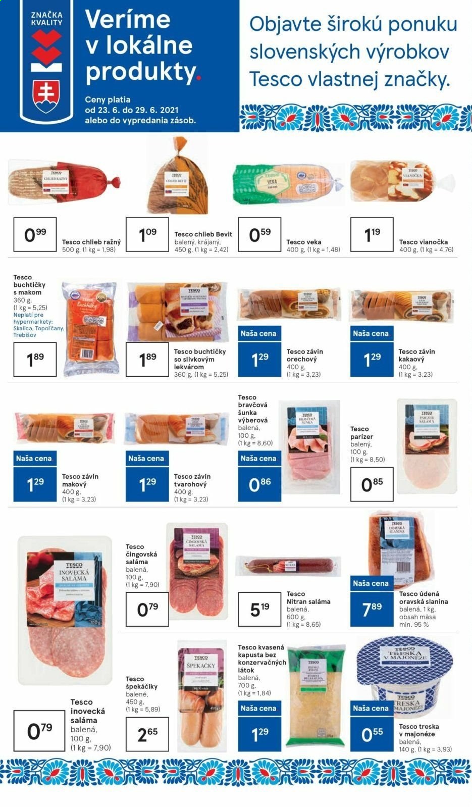 Leták TESCO - 23.6.2021 - 29.6.2021. Strana 12