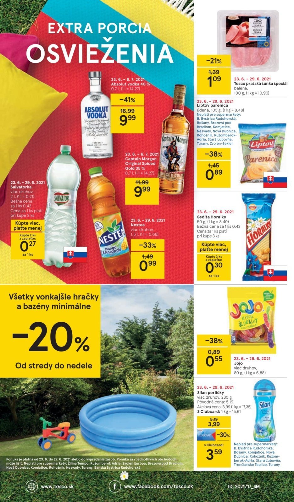 Leták TESCO supermarket - 23.6.2021 - 29.6.2021. Strana 8