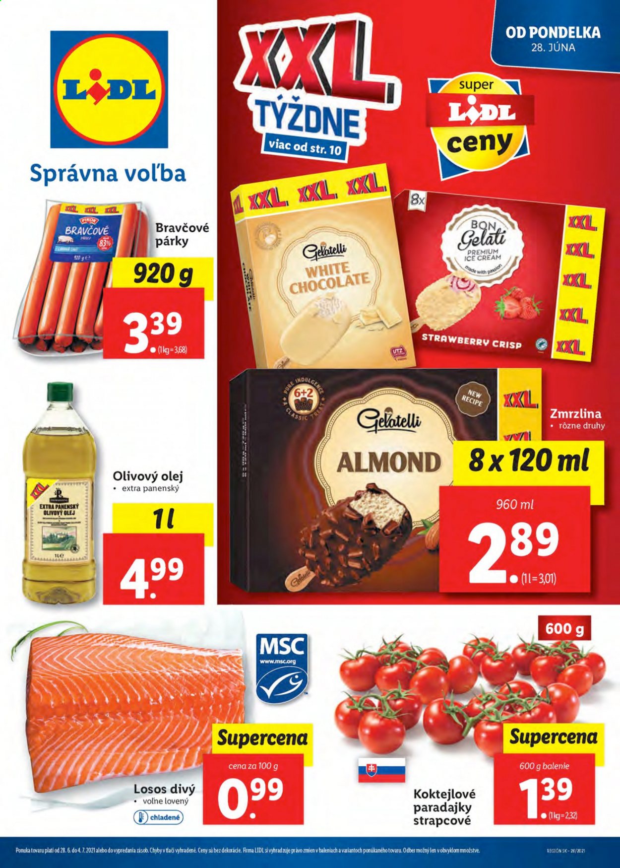 Leták Lidl - 28.6.2021 - 4.7.2021. Strana 1