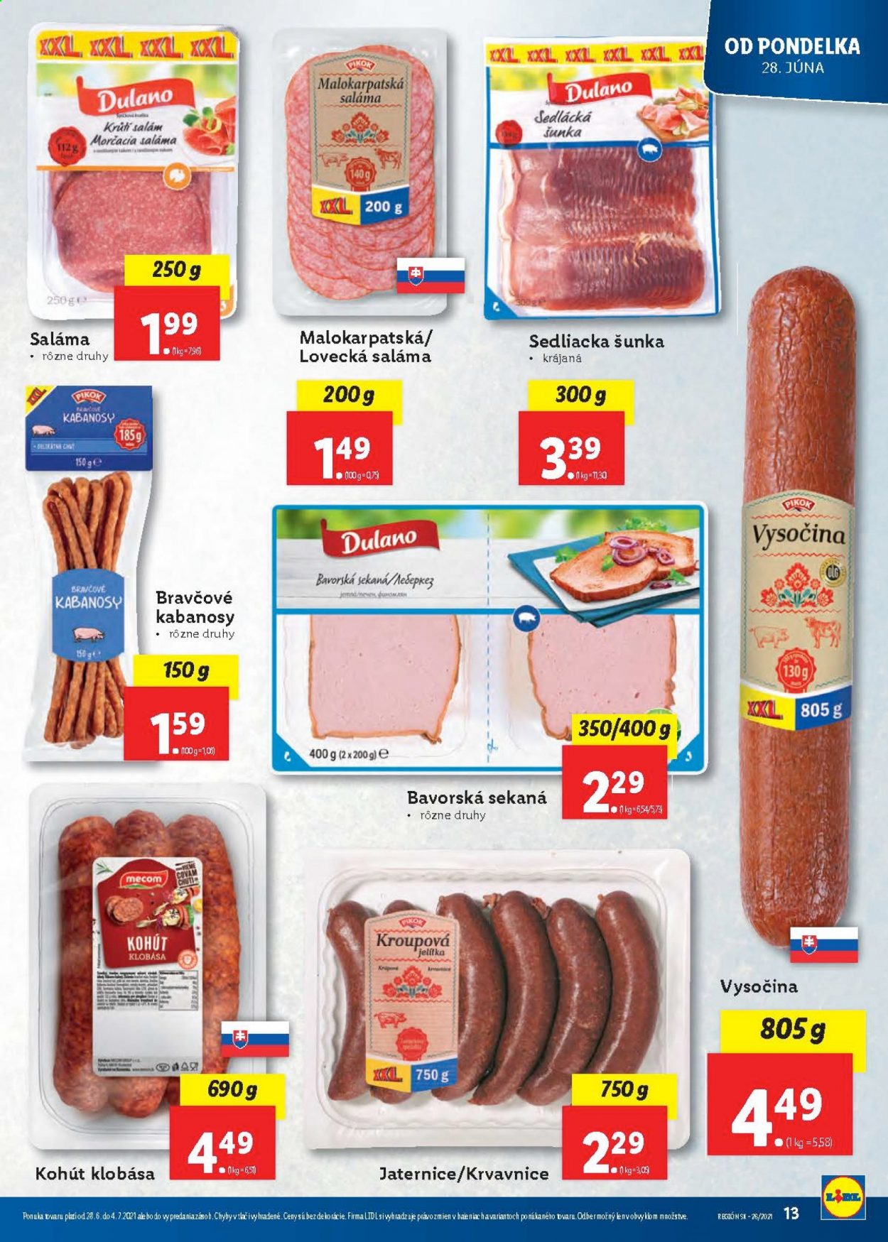 Leták Lidl - 28.6.2021 - 4.7.2021. Strana 13