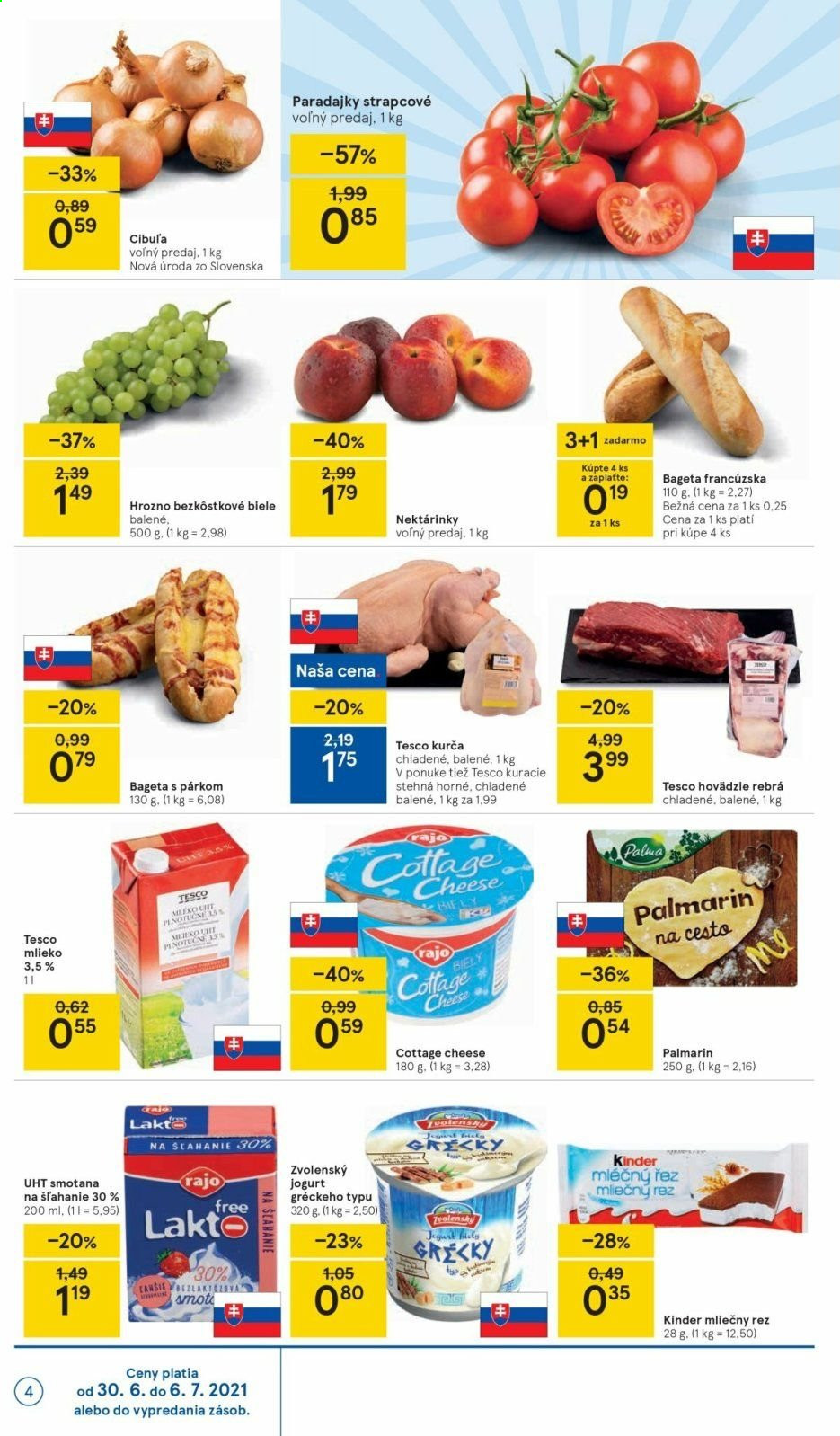 Leták TESCO supermarket - 30.6.2021 - 6.7.2021. Strana 4